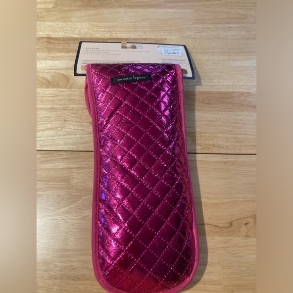 Nanette Lepore hair tool travel case.Brand new. Hot pink color. Super cute! - Picture 3 of 4